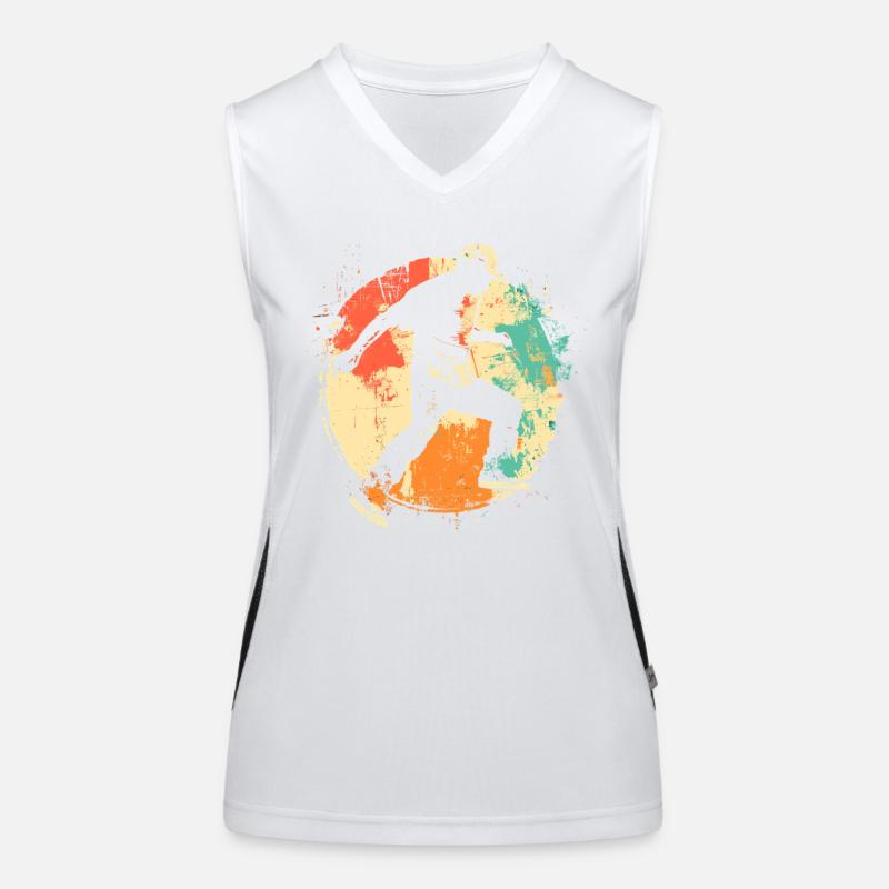 Vintage B-Boy Funktionelles Kontrast-Tank Top für Frauen
