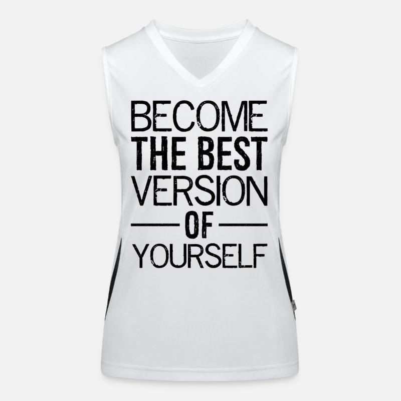 Devenez la meilleure version de vous-même Débardeur respirant contrasté Femme