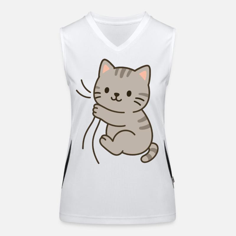 Cher petit chaton Débardeur respirant contrasté Femme