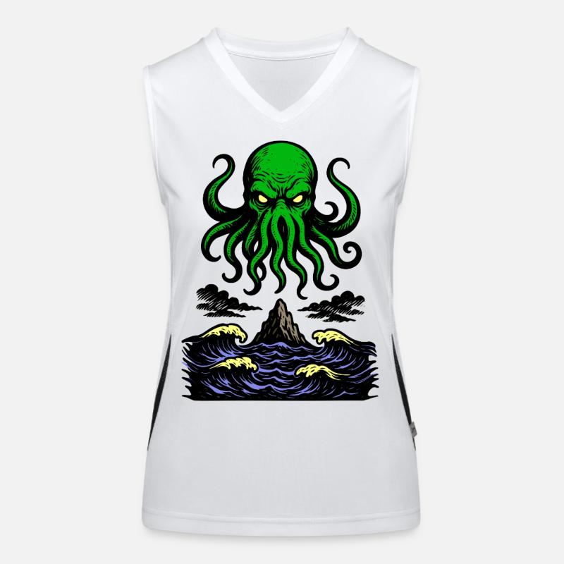 Cthulhu Retro 2 Funktionelles Kontrast-Tank Top für Frauen