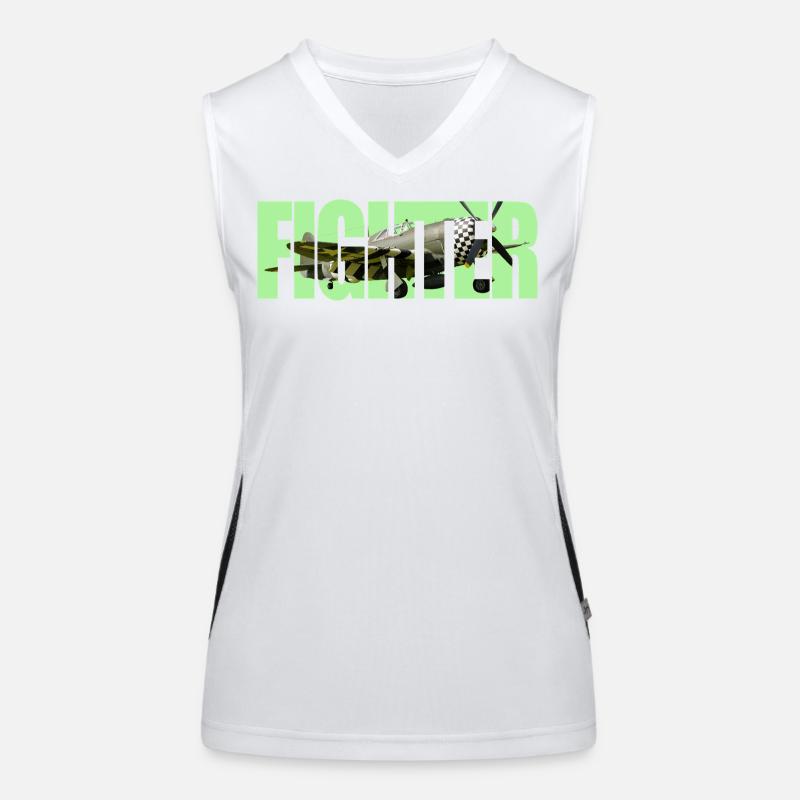Fighter P-47 Thunderbolt Women's Functional Contrast Tank Top
