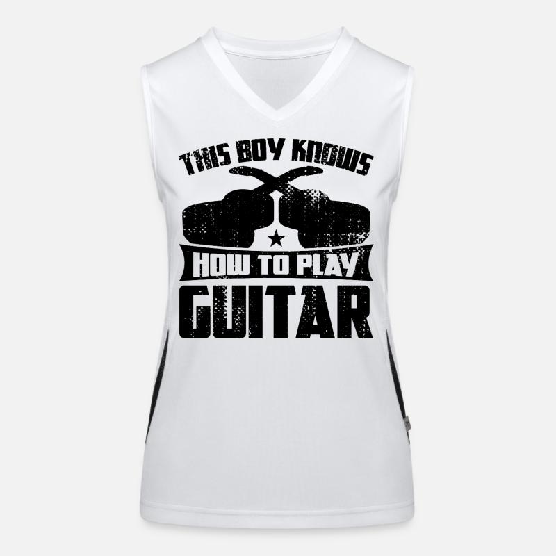 Gitarrenjunge Funktionelles Kontrast-Tank Top für Frauen
