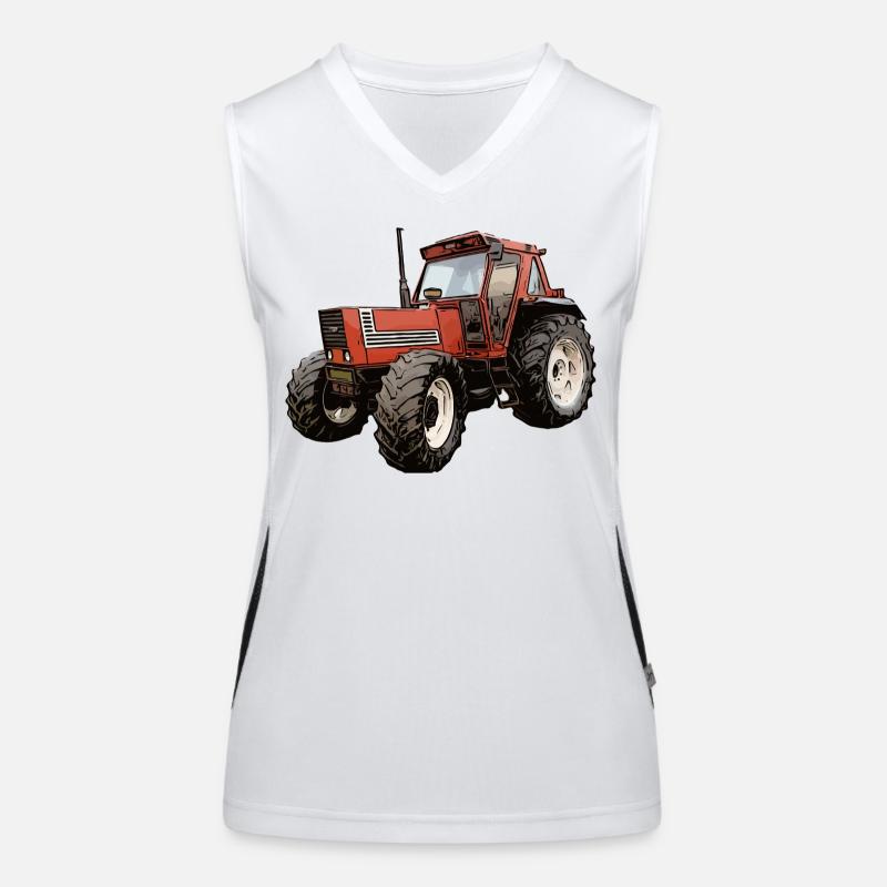 Ackerlegende in Rot Funktionelles Kontrast-Tank Top für Frauen