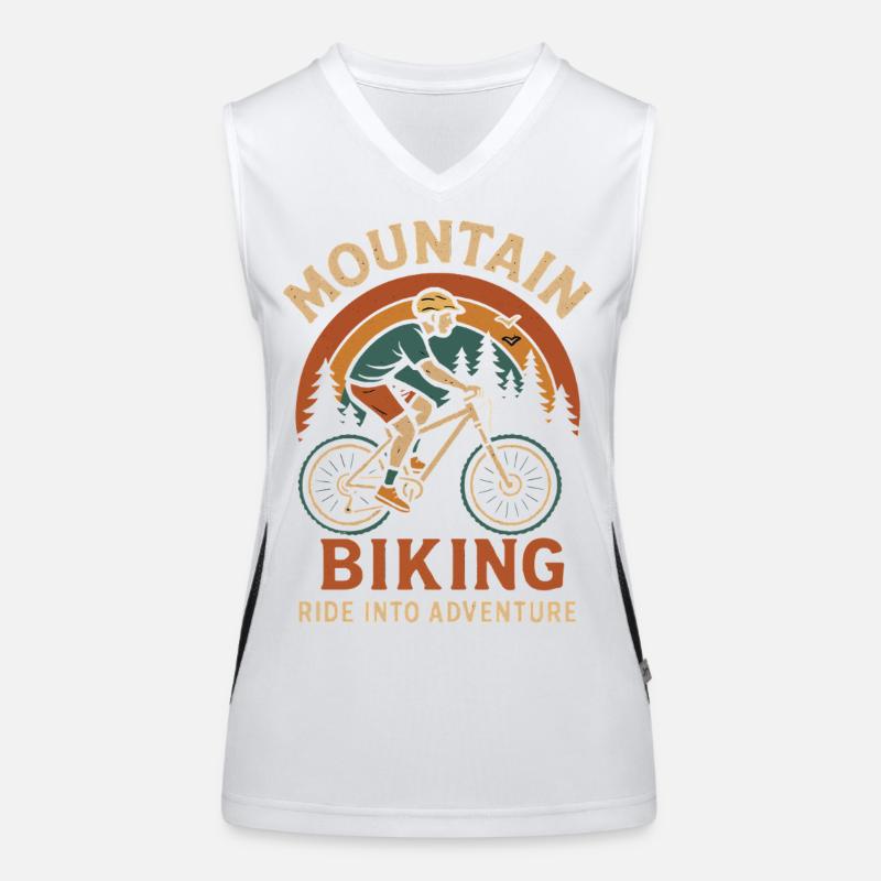 Conception d’aventure en VTT Débardeur respirant contrasté Femme