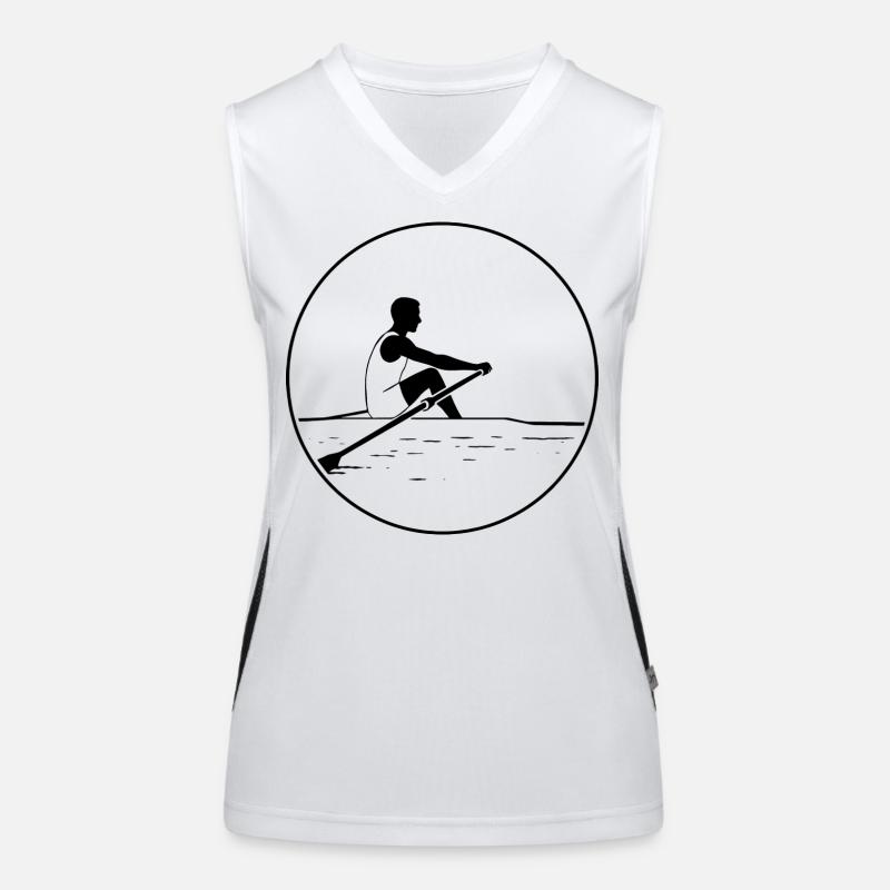 Ein Ruderer Funktionelles Kontrast-Tank Top für Frauen