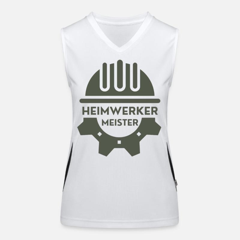 Heimwerker Meister – Stolzes DIY Design Funktionelles Kontrast-Tank Top für Frauen