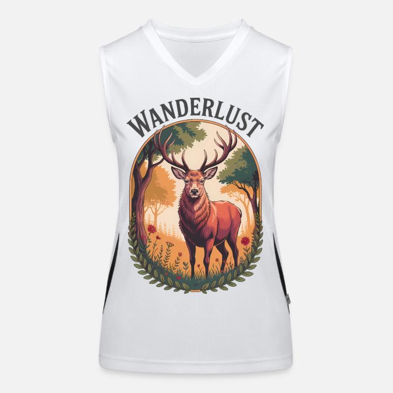 Wanderlust Funktionelles Kontrast-Tank Top für Frauen