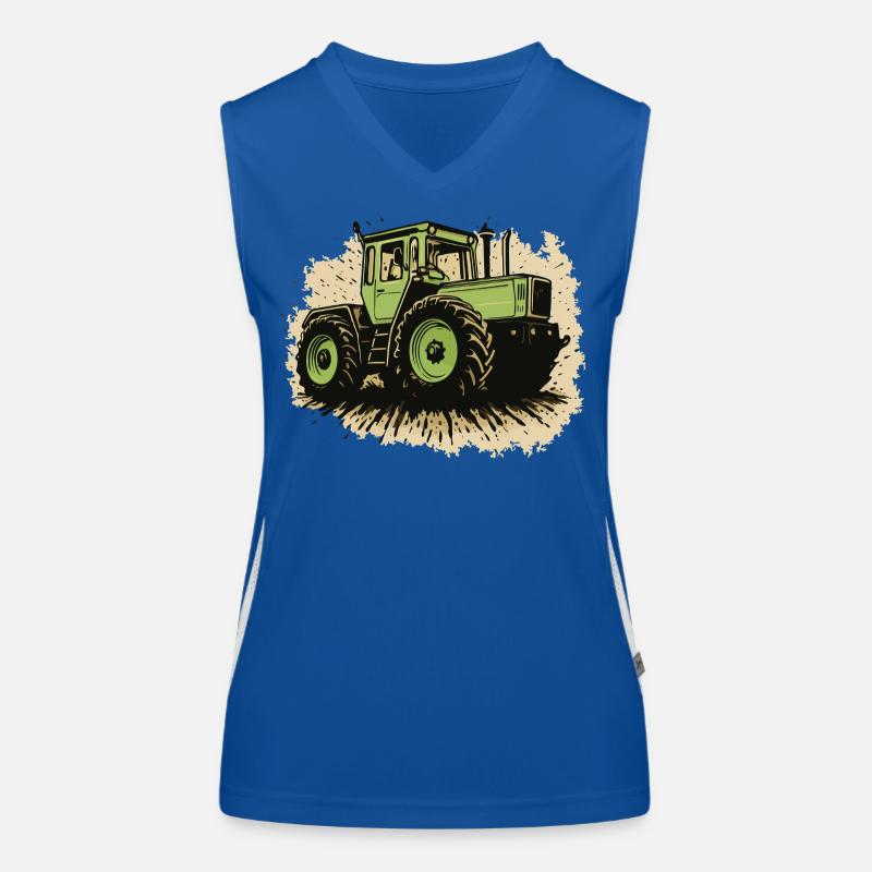 Traktor Funktionelles Kontrast-Tank Top für Frauen