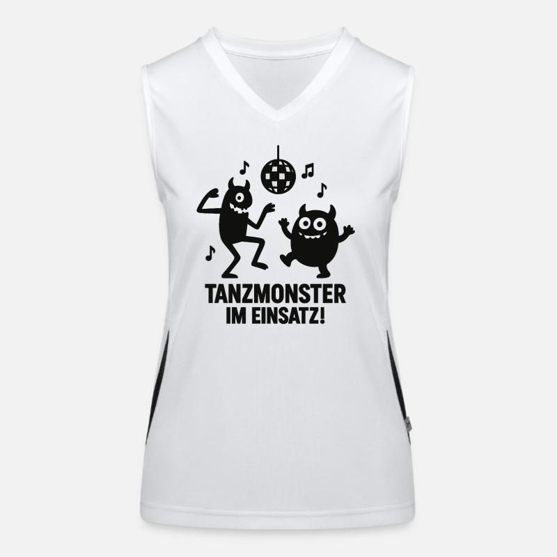 Tanzmonster Einsatz Disco Funktionelles Kontrast-Tank Top für Frauen