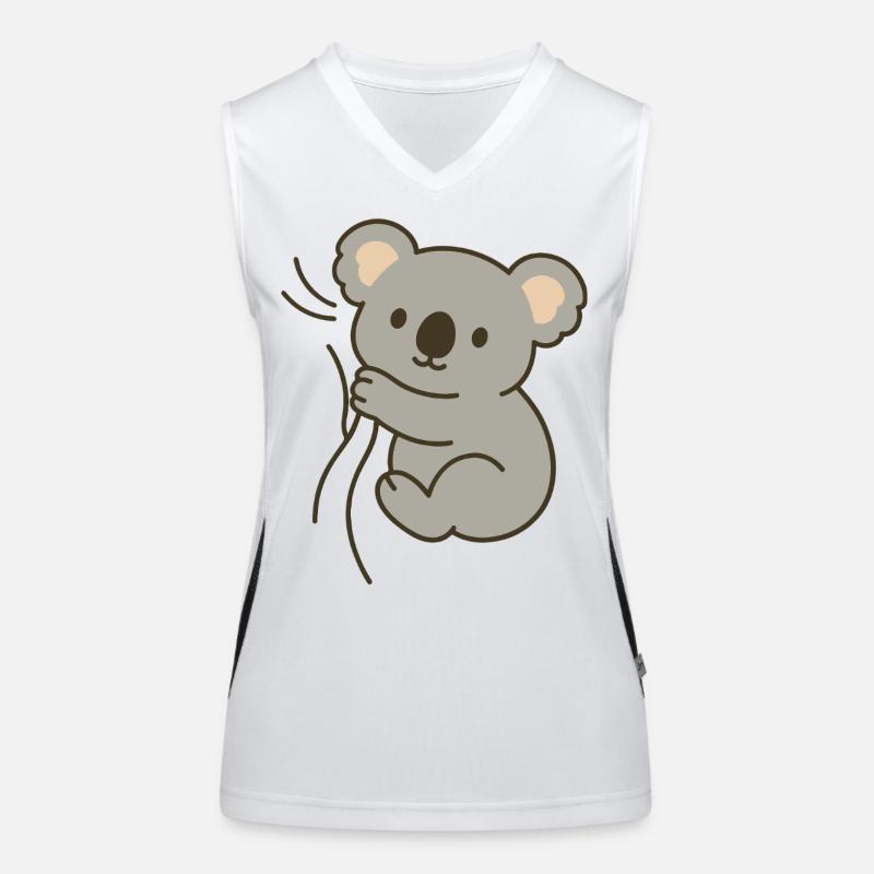 Cuddly koala Women's Functional Contrast Tank Top