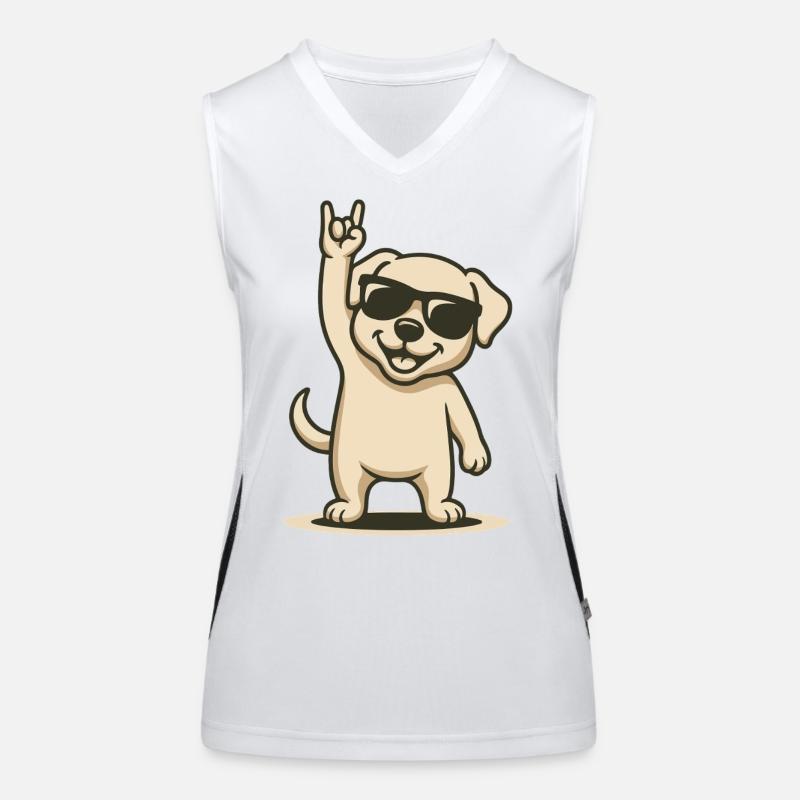 Rock'n'Wuff Funktionelles Kontrast-Tank Top für Frauen