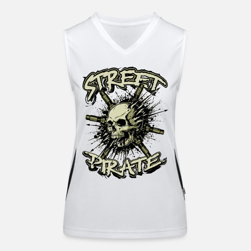 Straßenpirat Funktionelles Kontrast-Tank Top für Frauen