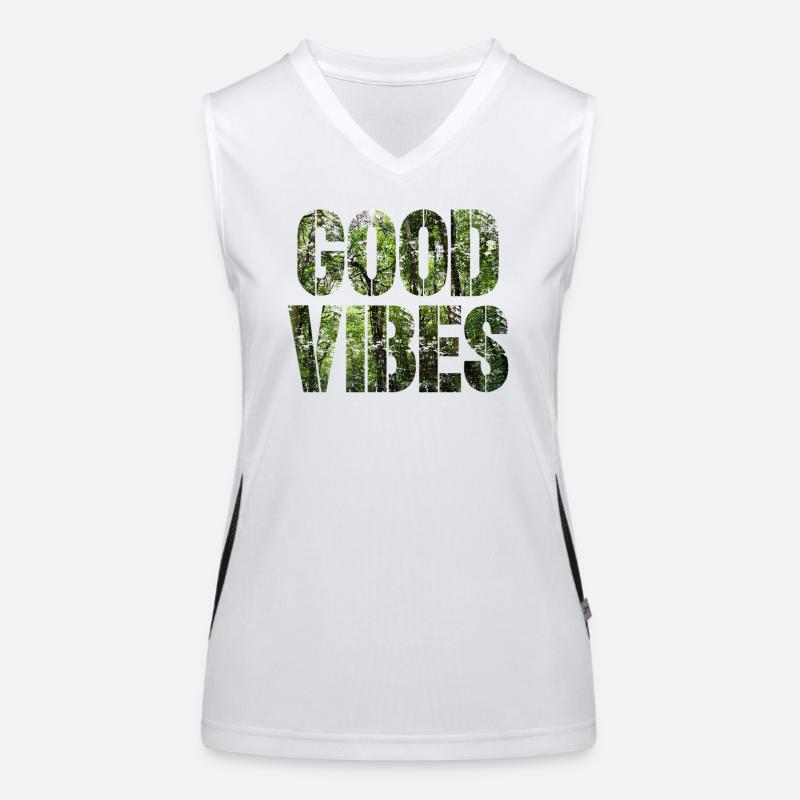 Bonnes vibrations Débardeur respirant contrasté Femme