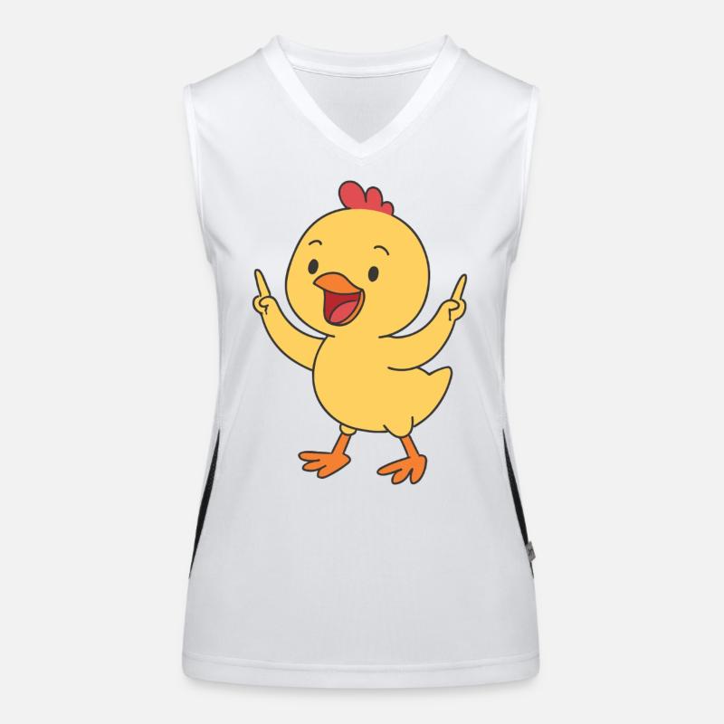 Poussins chanceux Débardeur respirant contrasté Femme