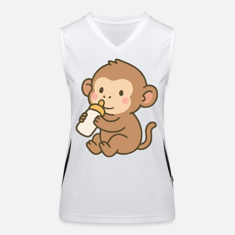 Flacon Singe Débardeur respirant contrasté Femme