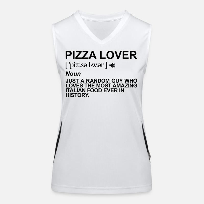 Pizza Lover Meaning Women's Functional Contrast Tank Top