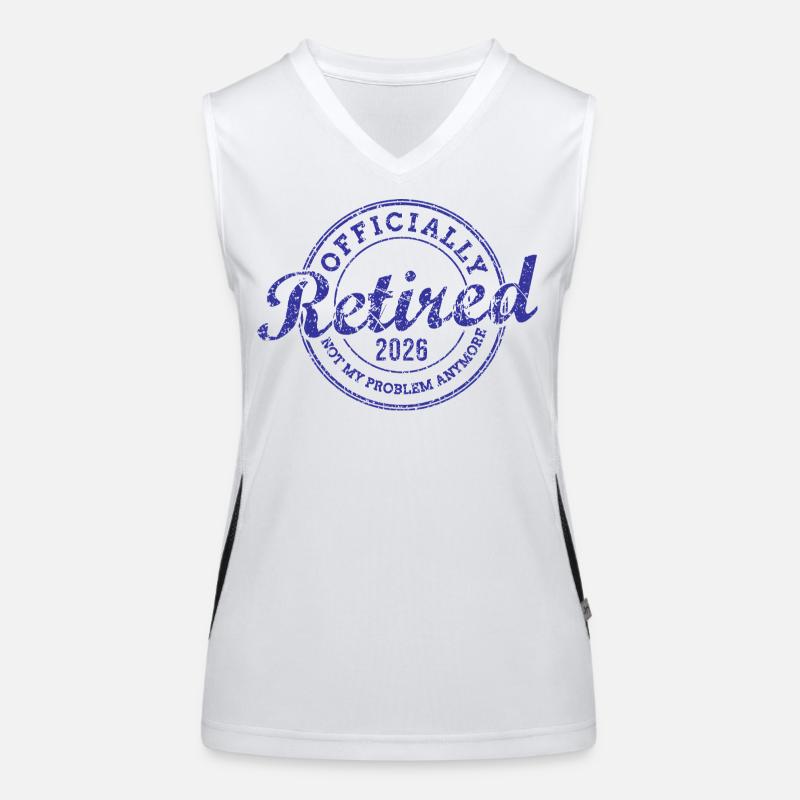 Officially Retired 2026 Not My Problem Anymore Funktionelles Kontrast-Tank Top für Frauen