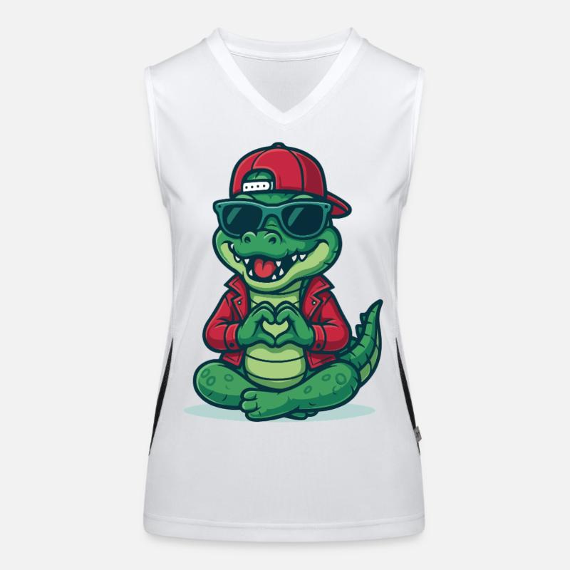 Crocodile Amour Cool Débardeur respirant contrasté Femme