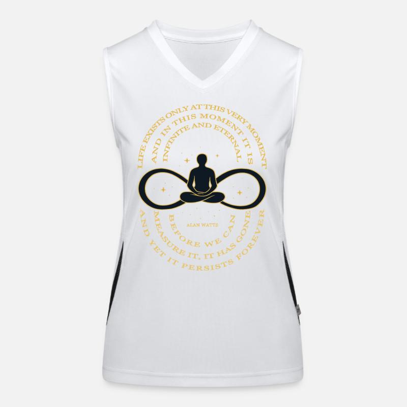 Alan Watts Zeit Infinity T-Shirt Funktionelles Kontrast-Tank Top für Frauen
