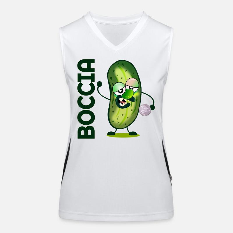 Concombre Boccia Débardeur respirant contrasté Femme