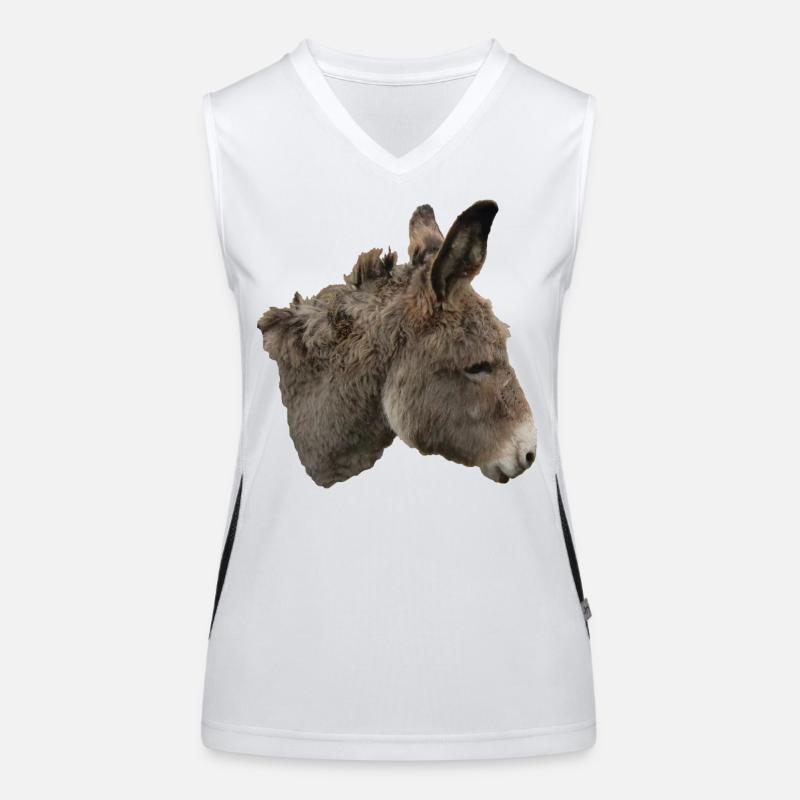 Esel Funktionelles Kontrast-Tank Top für Frauen