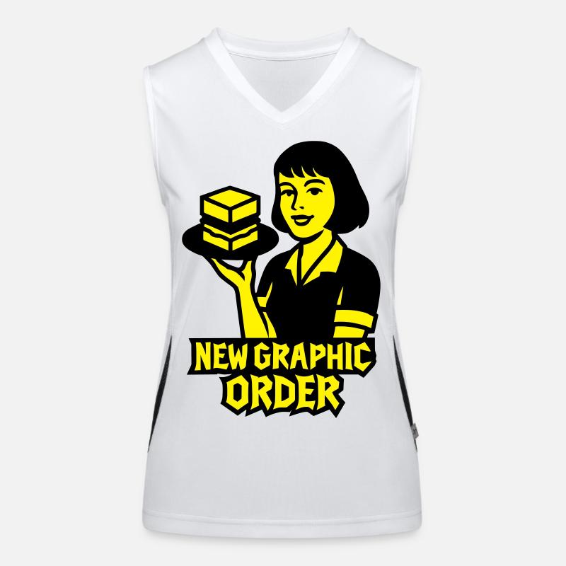 Nouvel ordre graphique #1 Débardeur respirant contrasté Femme