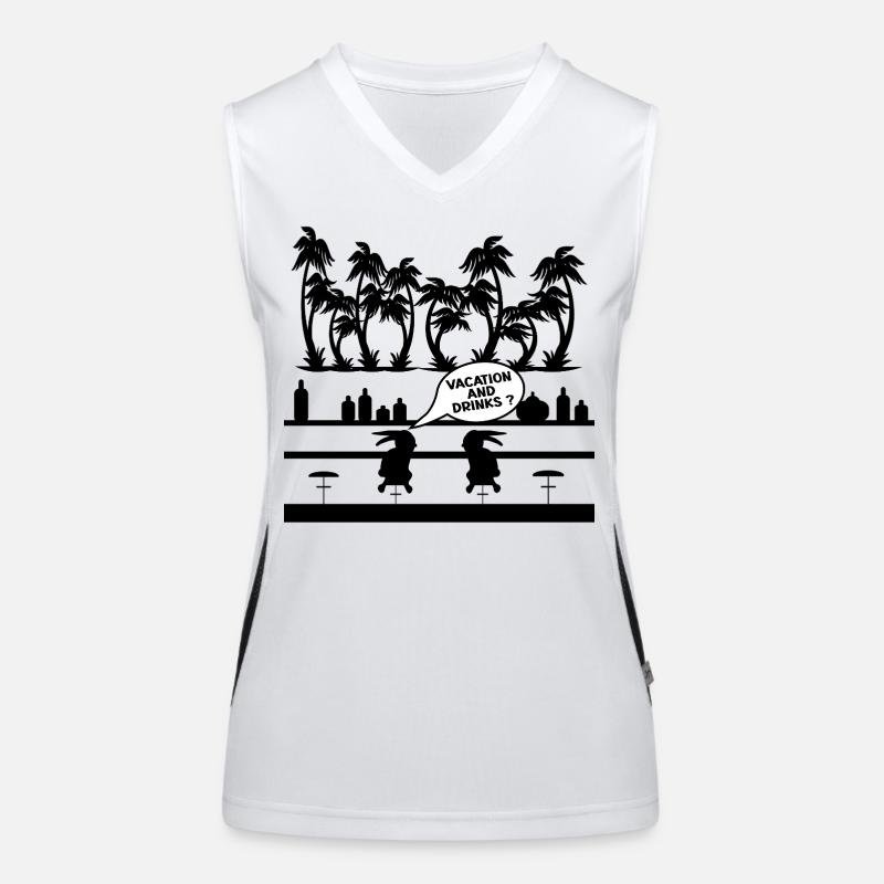 VACATION DRINKS BAR Women's Functional Contrast Tank Top