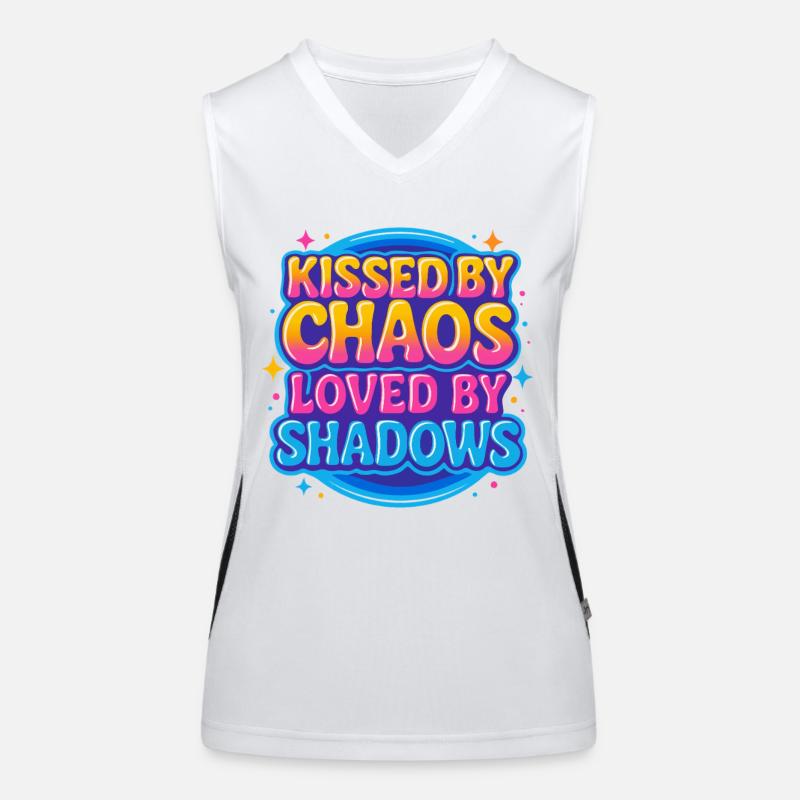 Fantasy Reader Vibes – Kissed by Chaos Design Funktionelles Kontrast-Tank Top für Frauen