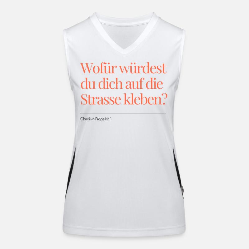Question n° 1 Débardeur respirant contrasté Femme