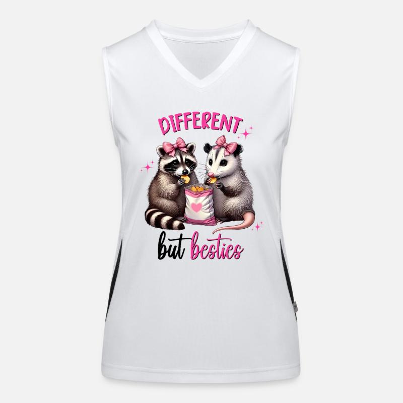 Anders, aber Besties, Freundschaft, Valentinstag Funktionelles Kontrast-Tank Top für Frauen