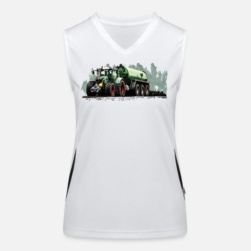 Schwergewicht auf vier Rädern Funktionelles Kontrast-Tank Top für Frauen