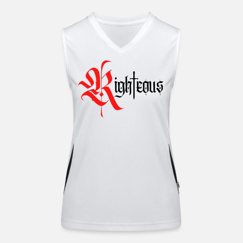 Conception gothique vertueuse avec épée Débardeur respirant contrasté Femme