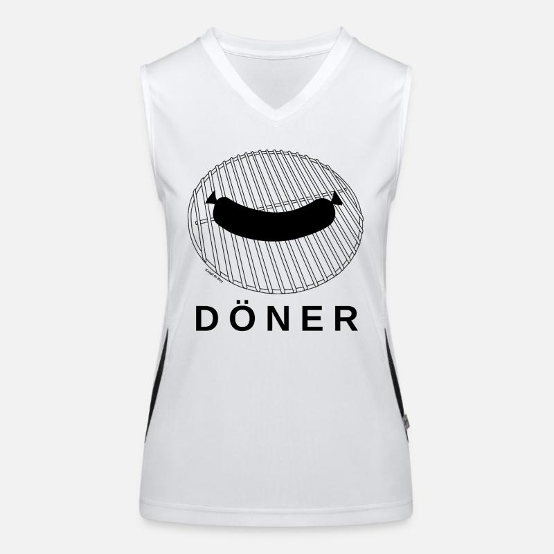 Kebab grillé Débardeur respirant contrasté Femme