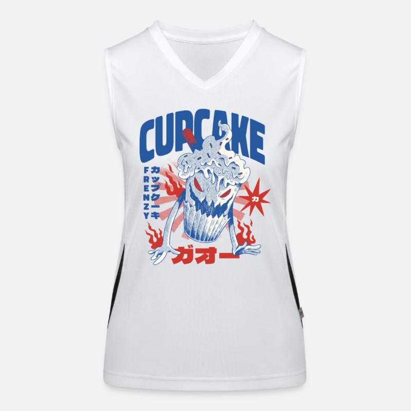 Japanese Cupcake Women's Functional Contrast Tank Top
