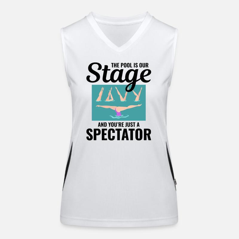 Swimmers Synchronised Water Display Women's Functional Contrast Tank Top
