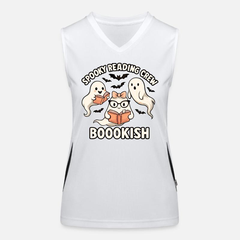 Ghostly Readers Squad Women's Functional Contrast Tank Top