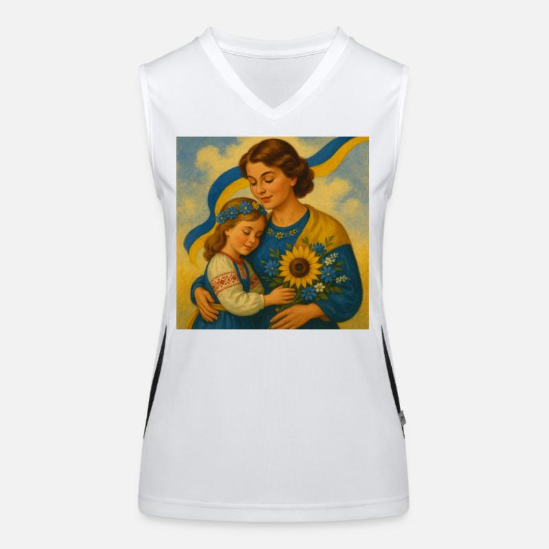 Ukrainian Mother's Concern Women's Functional Contrast Tank Top