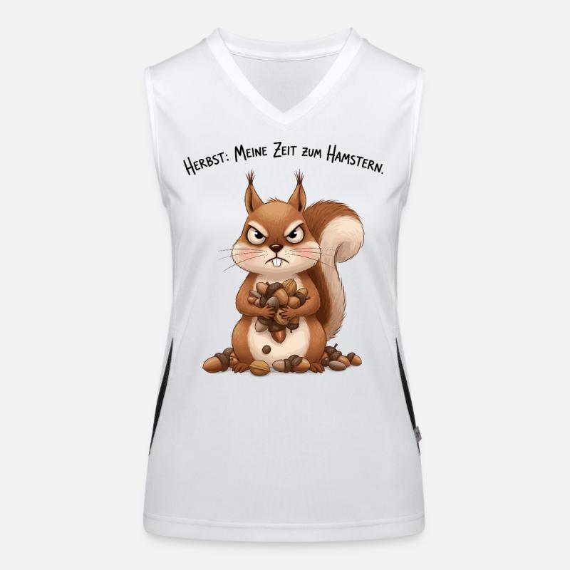 Herbst: Meine Zeit zum Hamstern Funktionelles Kontrast-Tank Top für Frauen