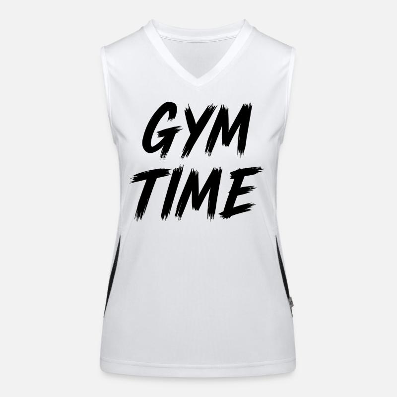 Temps de gym Débardeur respirant contrasté Femme