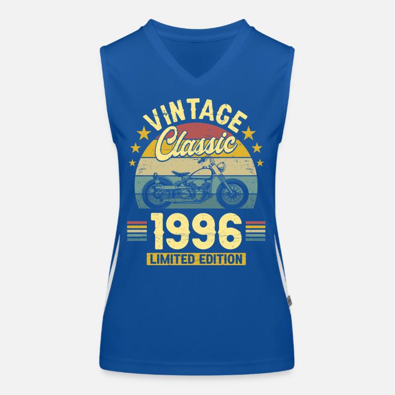 1996 Biker 30. Geburtstag Mann Funktionelles Kontrast-Tank Top für Frauen