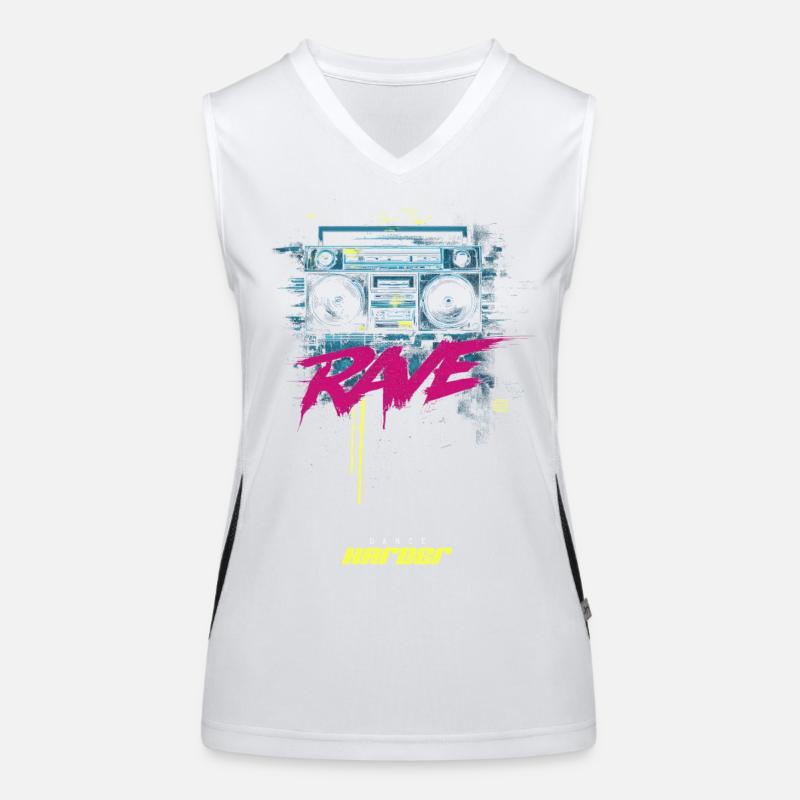 RAVE DAnce harder Funktionelles Kontrast-Tank Top für Frauen