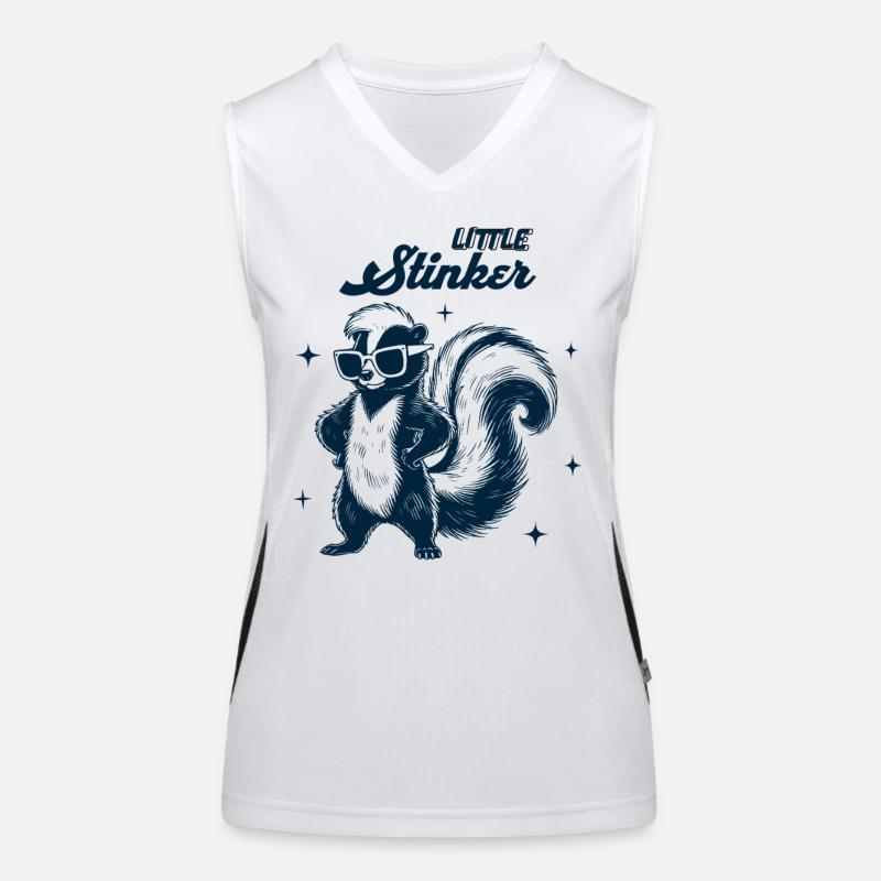 Little Stinker - Süßes Stinktier Funktionelles Kontrast-Tank Top für Frauen
