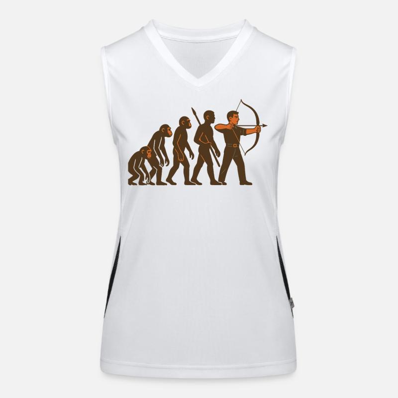 Archery Evolution Bogenschütze Bogen Ziel Funktionelles Kontrast-Tank Top für Frauen