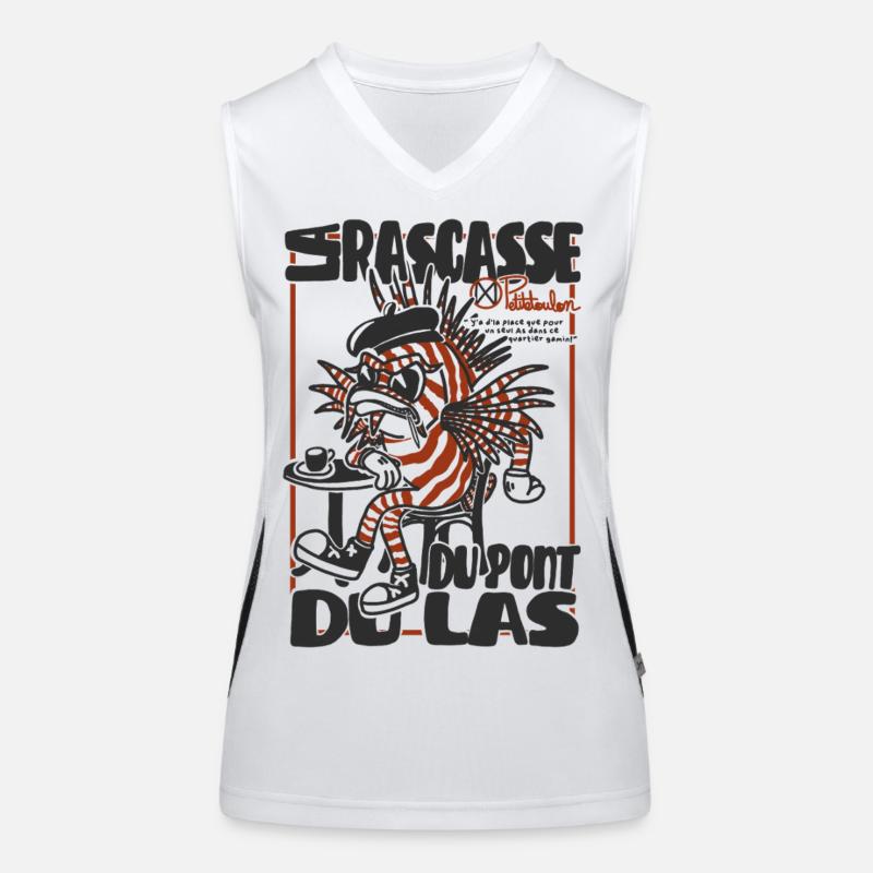Der Drachenkopf von Pont-du-Las, das Maskottchen von Toulon Funktionelles Kontrast-Tank Top für Frauen