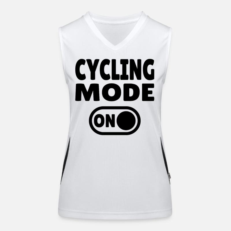 Mode vélo activé – Pour les vrais fans de vélo Débardeur respirant contrasté Femme