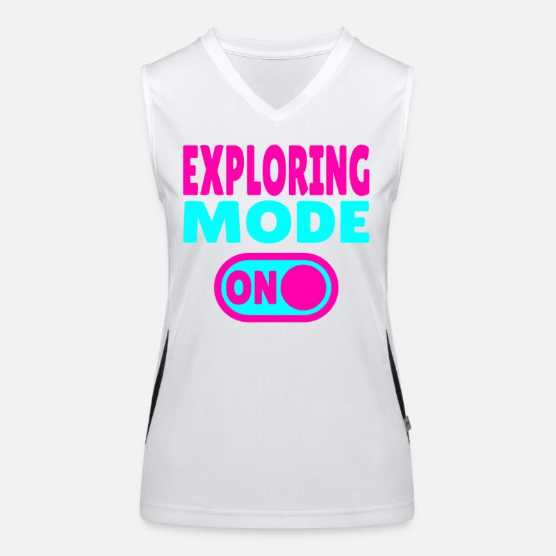 Exploring Mode ON - For adventurers &amp; travel fans Women's Functional Contrast Tank Top