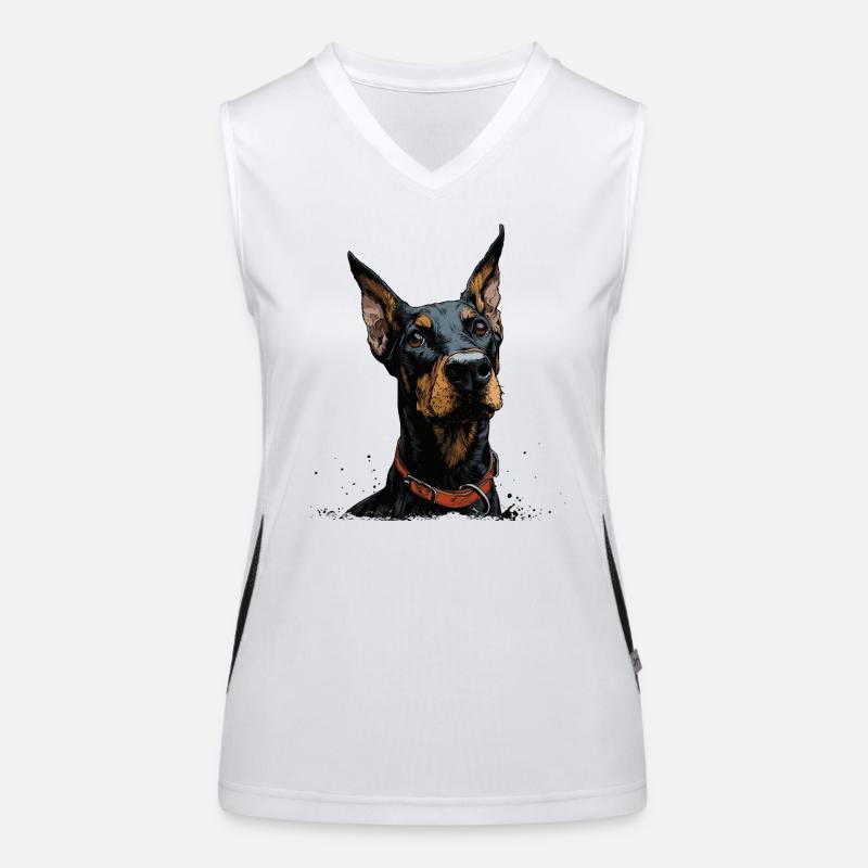 Doberman cool Débardeur respirant contrasté Femme