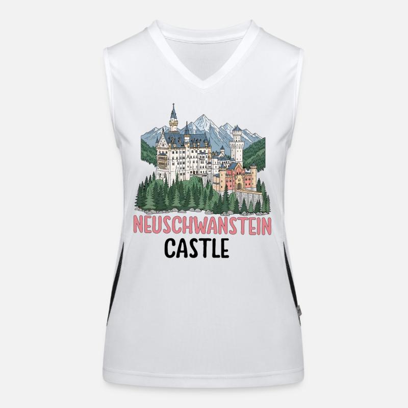 Château de Neuschwanstein Débardeur respirant contrasté Femme
