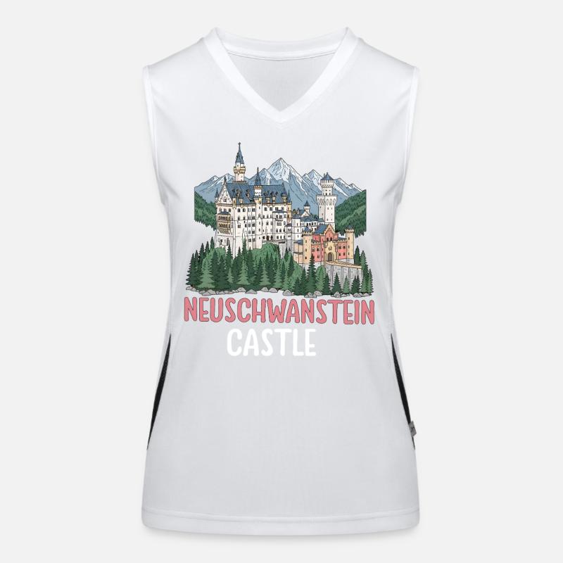 Neuschwanstein Castle Women's Functional Contrast Tank Top