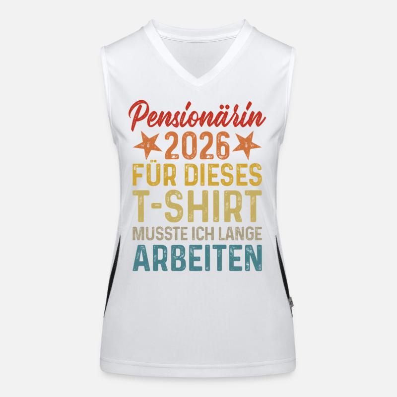 Retraité 2026 Débardeur respirant contrasté Femme